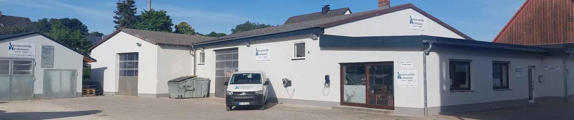 Firmengebäude der Polsterei und Autosattlerei Stünzendörfer in Windsbach